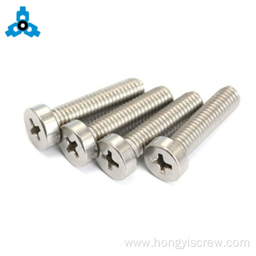 Aluminium Cup head machine screws with cross drive